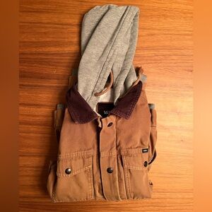 Vans Brown Jacket with Gray Hood